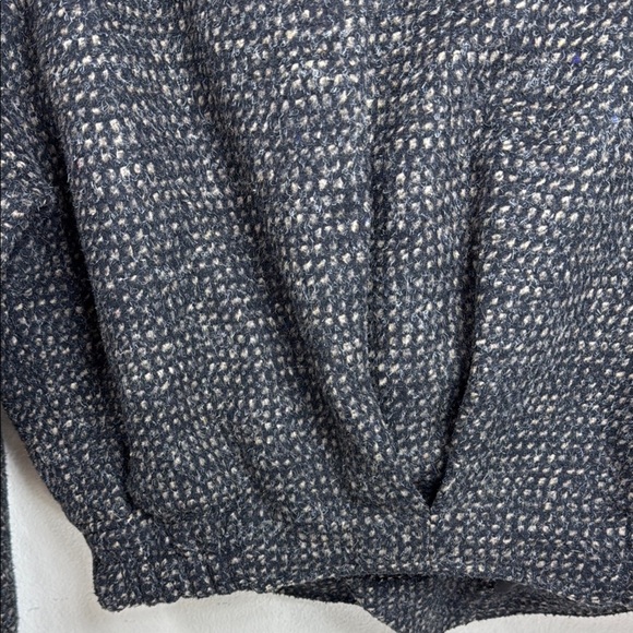 (P2)Florenzi vintage wool jacket with leather collar and shoulder pads, size L,W - Picture 9 of 16